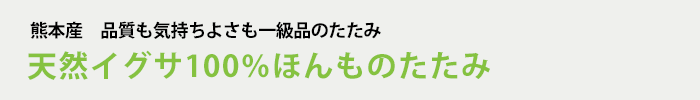 天然イグサ100％ほんものたたみ