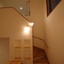  福岡市東区　新築住宅　完成事例　広い階段踊り場　中２階　