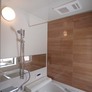 太宰府市　木目のアクセントパネル。