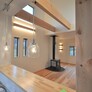 杉板の床と薪ストーブ･福岡注文住宅